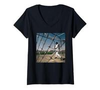 Womens Mr Padre Tony Gwynn San Diego Padres MLB by Michael Grecco V-Neck T-Shirt