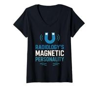 Womens MRI Technologist Radiology Magnetic Resonance Imaging Pride V-Neck T-Shirt