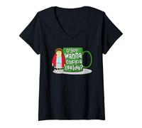 Womens Mrs Brown's Boys D'You Wanna Cuppa Tea Love V-Neck T-Shirt