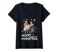 Womens Mrs Brown's Boys Merry Christmas V-Neck T-Shirt