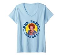 Womens Mrs Roper Energy Funny Helen Roper Three's Company V-Neck T-Shirt
