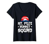 Womens Mt. Fuji Summit Squad V-Neck T-Shirt