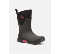 Women's Muck Boots Arctic Ice Mid AGAT Rubber Black/Hot Pink Wellington Boots - Size: 3