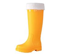 Womens Mucker Stable Yard Waterproof Winter Snow Zip Boots Wellies | Welly Boots Over Calf Plus Size Neoprene Wellies Fleece Thermal Site Boots Equestrian Ladies Shoes Anti Slip Long Boot Work