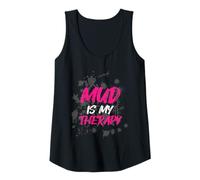 Womens Mud is My Therapy Muddy Race Mud Run Tank Top