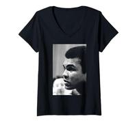 Womens Muhammad Ali Boxer Caesars Palace Joe Bugner Fight 1973 V-Neck T-Shirt