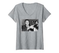 Womens Muhammad Ali Former World Heavyweight Boxing Champion 1984 V-Neck T-Shirt