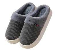 Women's Mule Slippers Size 7.5 Clearance Ladies Home Warm Slippers Winter Home Cotton Slippers Fashion Cute Solid Color Warm Slippers Casual Home Shoes Memory Foam Indoor House Shoes Grey