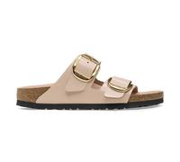 Women's mules Birkenstock Arizona Big Buckle Natural Leather Patent Beige 41
