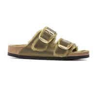 Women's mules Birkenstock Arizona Big Buckle Shearling Oiled Leather Vert 38