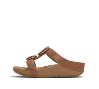Women's mules FitFlop Fino Marbled-Stone H-Bar Marron 39
