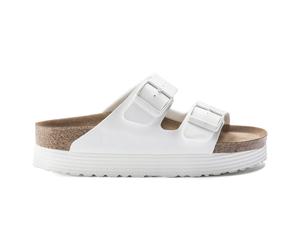 Women's mules Papillio Arizona grooved Birko-Flor Blanc 38 Étroit