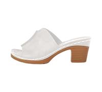 Women's Mules with Heel, Sandals, Elegant Closed Trekking Sandals, Breathable Mules, Comfortable Sandals, Bedroom Sliders, Boho Slides, Solid Beach Sandals, Flat Summer Sandals, beige, 4 UK