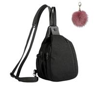 Women's Multi-Compartment Backpack,Large Capacity Waterproof Shoulder Bag,Travel Canvas Crossbody Chest Bag with Handle