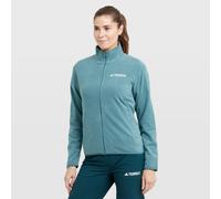 adidas Women's Terrex Multi Essentials Full Zip Fleece Jacket, preloved teal, M