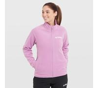 adidas Women's Terrex Multi Essentials Full Zip Fleece Jacket, Preloved Purple, XL