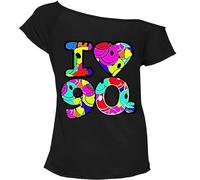 Womens Multi Face I Love 90s Print Short Sleeves T Shirt Ladies Retro Pop Star Neon Festive Tees Top Plus Size UK 8-26