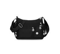 Women's Multi-Pocket Casual Cross body Bag Shoulder Bag Multi Pocket Crossbody Bag Waterproof Tote Handbag Nylon Lightweight and Waterproof Travel Bag Purse with Adjustable Strap for Shopping Hiking