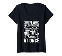 Women's Multi-Tasking Procrastinator Putting Off Things V-Neck T-Shirt