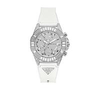 GUESS Iconic 40th Women's Analogue Watch with Round Dial Champagne White White GW0814L2, white