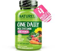 Women's Multivitamins (One a Day) | 30 Essential Vitamins, Minerals, Fruit & Veg Extracts | Bio-Available, Gluten-Free, Clean-Label, No Tablets | 120 Capsules (4 Month Supply) | NATURELO