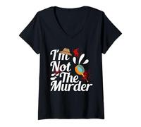 Womens Murder Mystery Party Kit Hobby Investigator Murder Mystery V-Neck T-Shirt