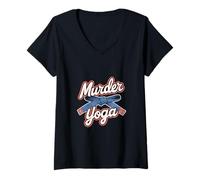 Womens Murder Yoga Martial Arts Sports ------- V-Neck T-Shirt