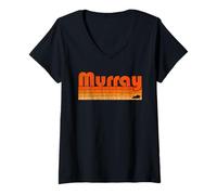 Womens Murray, Kentucky Retro 80s Style V-Neck T-Shirt