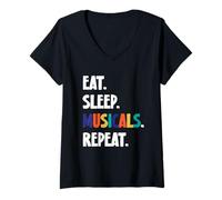 Women's Musicals Theatre Stage Lover Design V-Neck T-Shirt