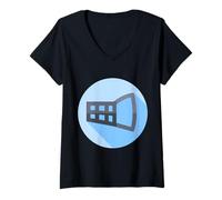 Womens Muzzle Zone Quiet Please V-Neck T-Shirt