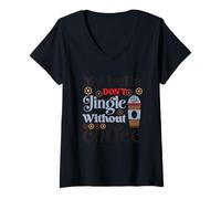 Womens My Bells Don't Jingle Without Coffee V-Neck T-Shirt