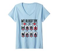 Women's My Bloodtype is Marinara Italian Food Obsession V-Neck T-Shirt
