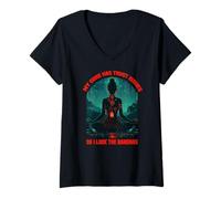 Women's My CORE HAS Trust Issues SO I Lock The BANDHAS V-Neck T-Shirt