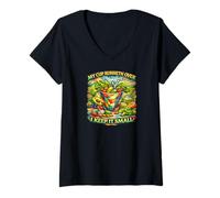 Women's My Cup Runneth Over. I Keep It Small V-Neck T-Shirt