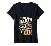 Womens My Darts are Calling and I Must Go V-Neck T-Shirt