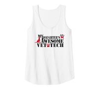Womens My Daughter Is An Awesome Vet Tech T-shirt Tank Top