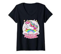 Womens My Farts are Magical Funny Unicorn Gag Gift Embarrassing V-Neck T-Shirt