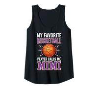 Womens My Favorite Basketball Player Calls Me Mimi Tank Top
