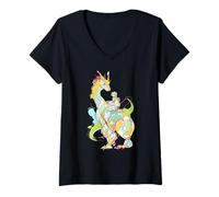 Women's My Favorite Dragon, Graphic V-Neck T-Shirt