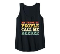 Womens My Favorite People Call Me Deedee Vintage Dee-Dee Tank Top