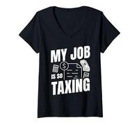 Womens My Favorite Season is The End of Tax Season. Accountant V-Neck T-Shirt