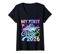 Women's My First Cruise 2026, First-time Cruisers V-Neck T-Shirt