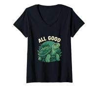 Womens My Goat Serves Aces Funny Volleyball Design V-Neck T-Shirt