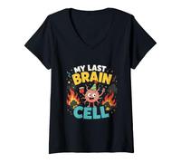 Women's My Last Brain Cell V-Neck T-Shirt