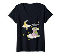 Women's My Little Pony Classic Seashell Need More Sleep V-Neck T-Shirt