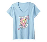 Womens My Little Pony Fluttershy Caring And Kindness V-Neck T-Shirt