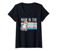 Womens My Little Pony Moonstone Made In The 80's Retro Skater V-Neck T-Shirt