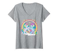 Women's My Little Pony Unicorn Classic Fist Bump V-Neck T-Shirt, Heather Grey, Medium