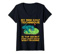 Women's My Mini Golf Technique is top Secret Even I Don't Know What V-Neck T-Shirt