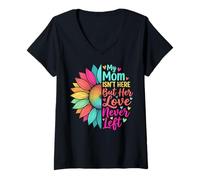 Women's My Mom Isn't Here But Her Love Never Left V-Neck T-Shirt